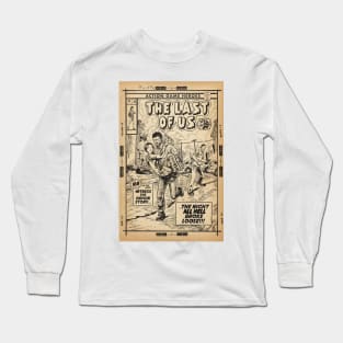 The Last of Us - Intro Scene fan art comic cover line art Long Sleeve T-Shirt